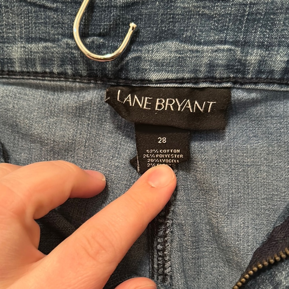 Lane Bryant Blue Ankle & Cropped Jeans - Picture 2 of 5